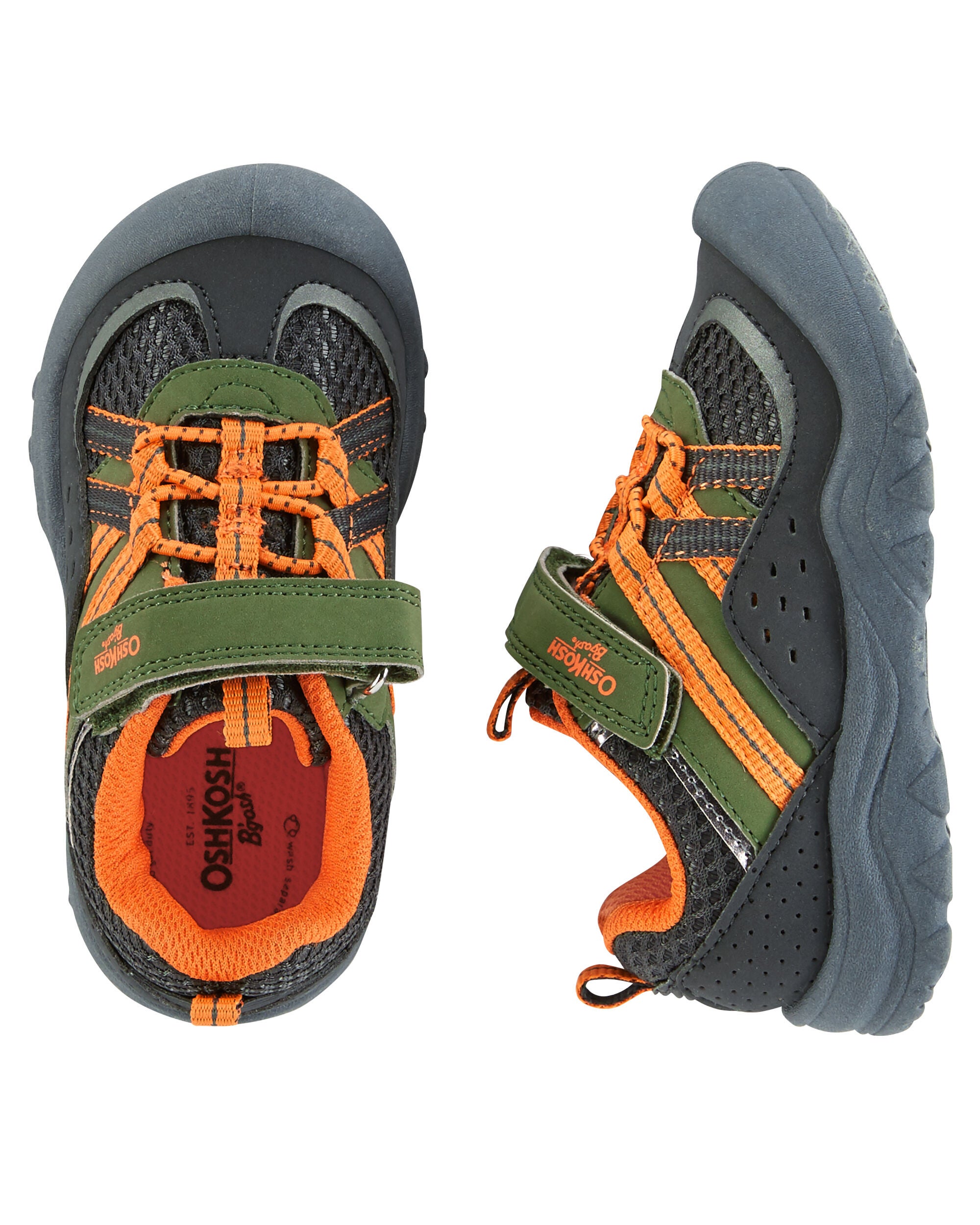 oshkosh bump toe athletic sneakers