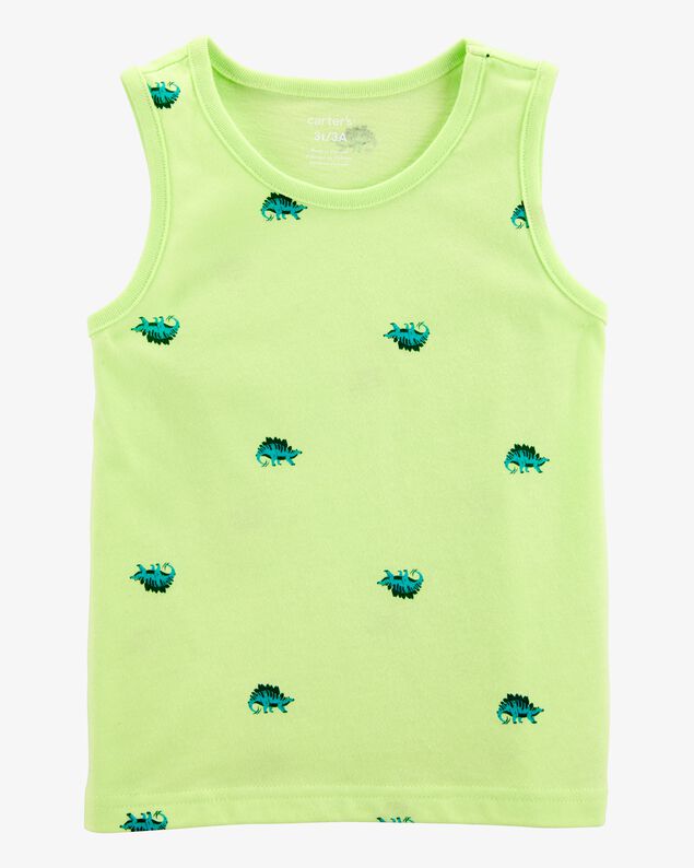 Product image 1 of Baby Dinosaur Graphic Tank - Neon Yellow