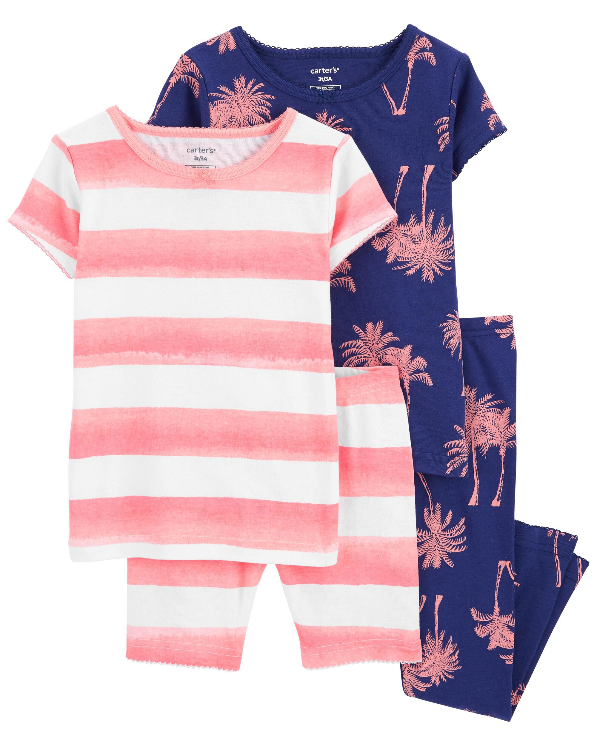 Toddler 4 Piece Palm Trees 100 Snug Fit Cotton Pajamas Carter s Carter s