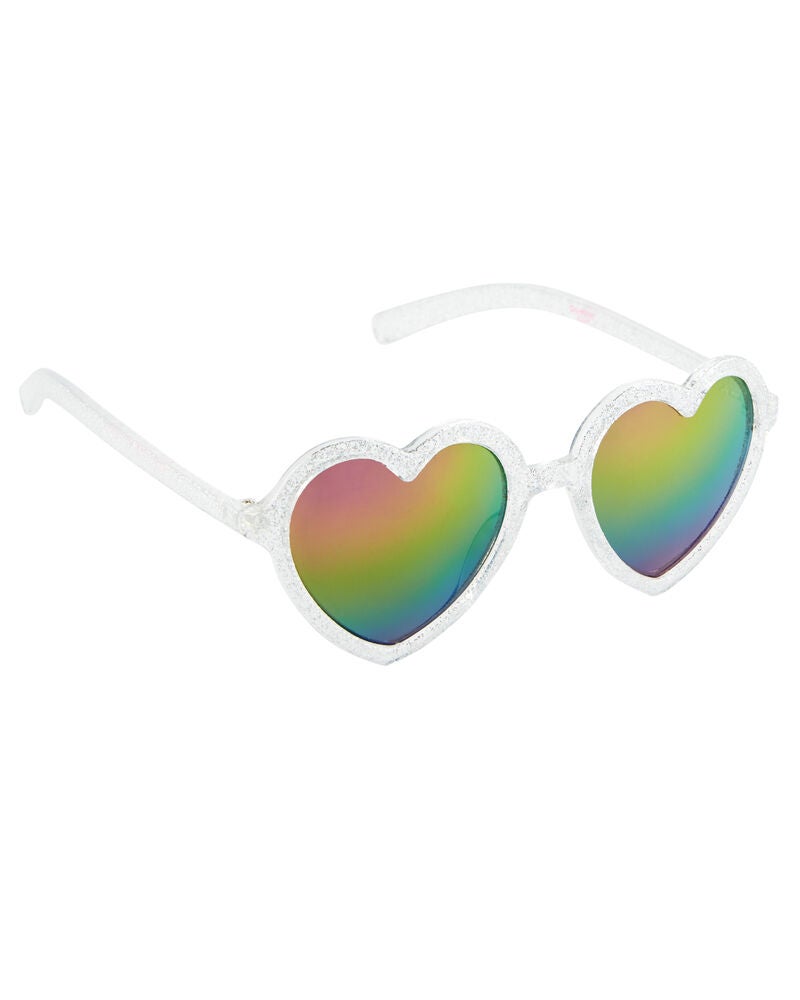 Sparkle Rainbow Heart Shaped Sunglasses Carters Com