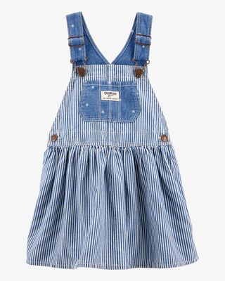 Product image 1 of Baby Striped Jumper Dress - Blue