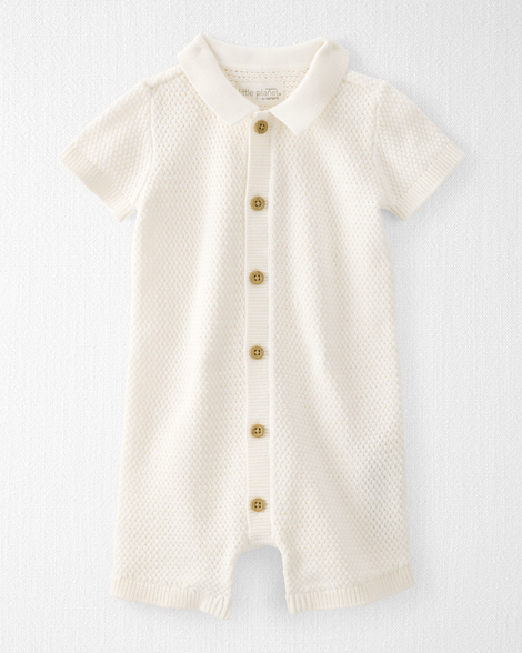 Baby Organic Cotton Sweater Knit Romper