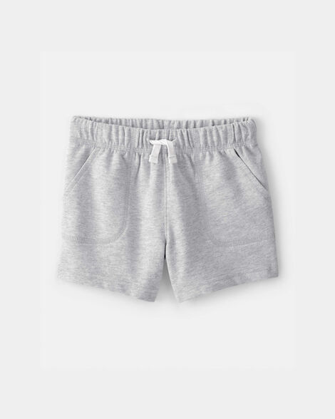 toddler boy french terry shorts - grey