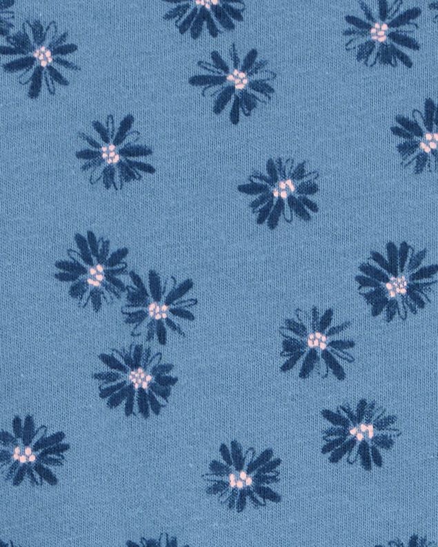 Product image 2 of Toddler Floral Tie-Front Short-Sleeve Tee - Blue