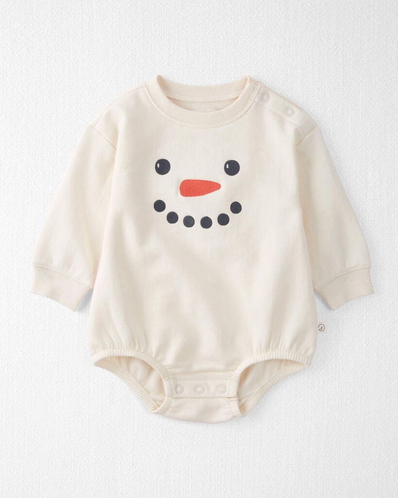 Little Planet by Carter's Baby Boys' or Baby Girls' Snowman Long-Sleeve Bodysuit - Snowman