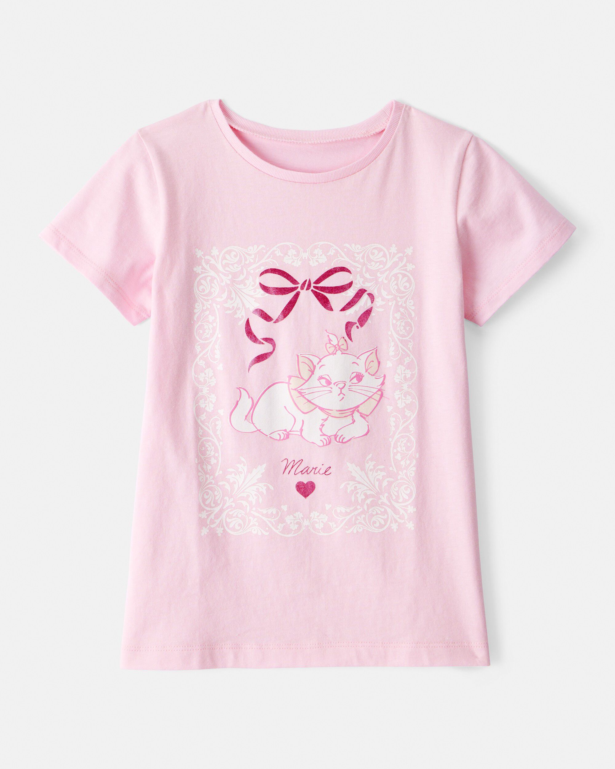 Kid Marie Cat Short-Sleeve Graphic Tee - Pink - Carter's