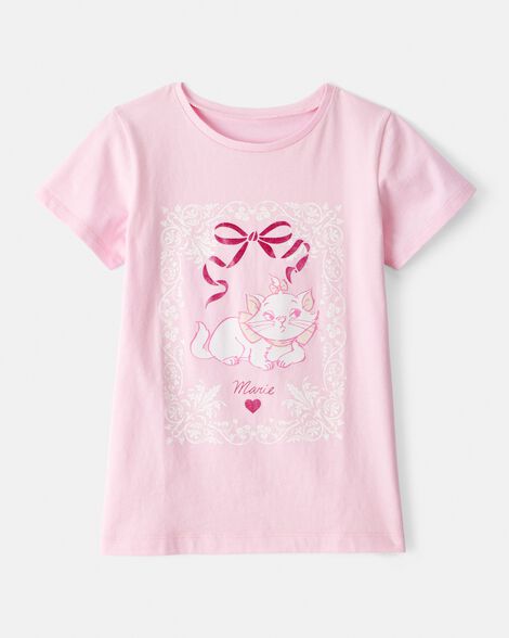  Product image 1 of Kid Marie Cat Short-Sleeve Graphic Tee - Pink