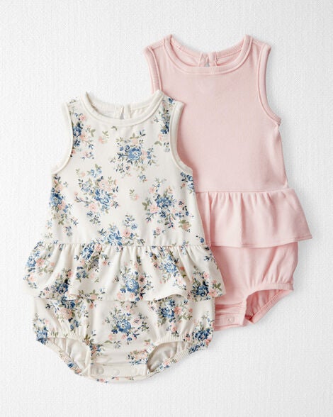 Product image 1 of Baby 2-Pack Organic Cotton Bubble Rompers