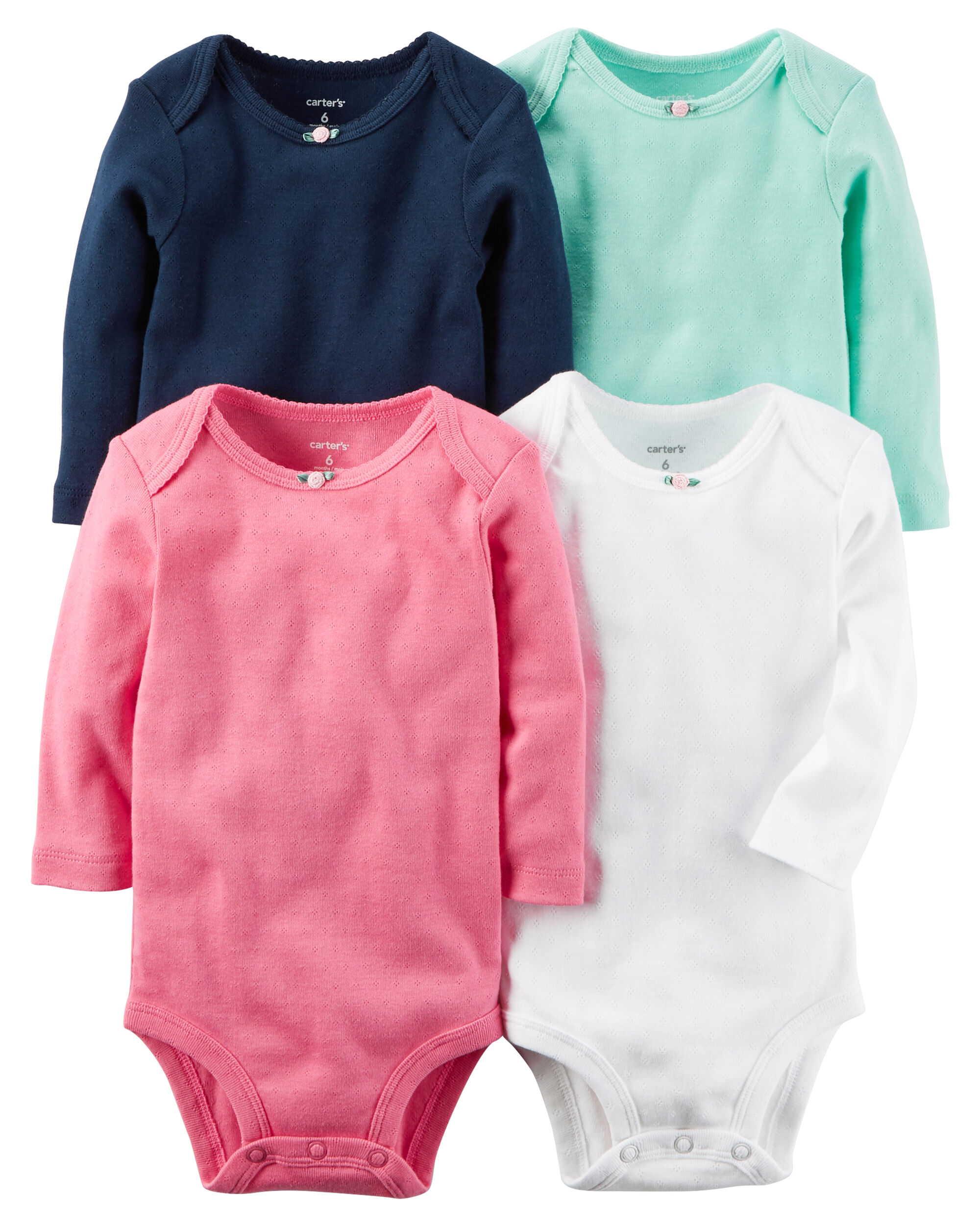 4-Pack Long-Sleeve Original Bodysuits