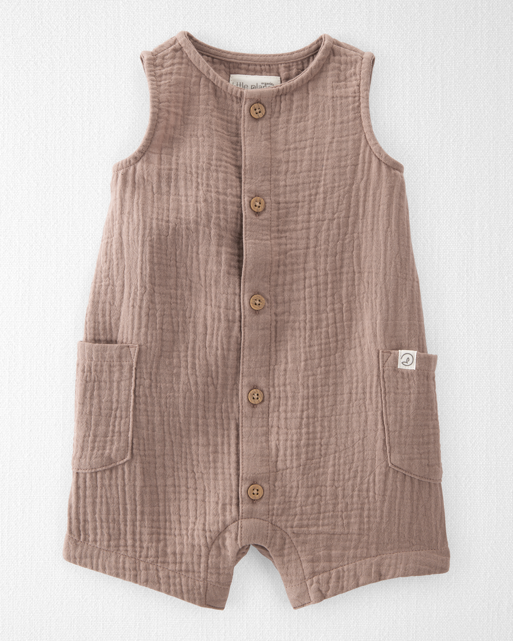 Baby Organic Cotton Gauze Romper