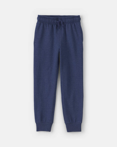 boys french terry joggers - navy blue