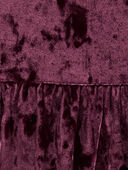 Purple - Baby Velour Puff Sleeve Dress, Selected