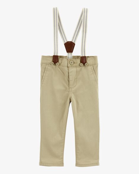  Product image 1 of Baby Twill Suspender Pants