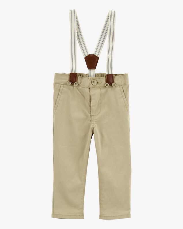 Product image 1 of Baby Twill Suspender Pants