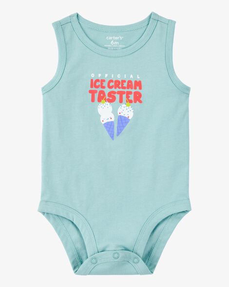  Product image 1 of Baby Official Ice Cream Taster Sleeveless Bodysuit