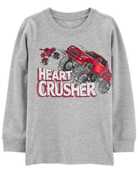 Heart Crusher Shirt, Boy Valentines Day T Shirt, Truck Tee Heart Crusher Shirt, Boy Valentines Day T Shirt, Truck Tee