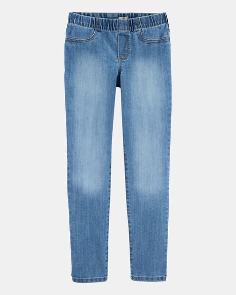 Elastic Waist Winchester Wash Jeggings