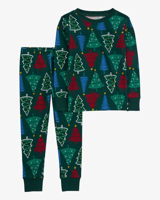Toddler Christmas Tree Pajamas 2 Pieces Set