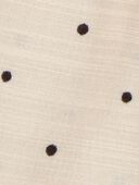 Tan - Toddler Polka Dot Linen Look-alike Skort - Tan, Selected