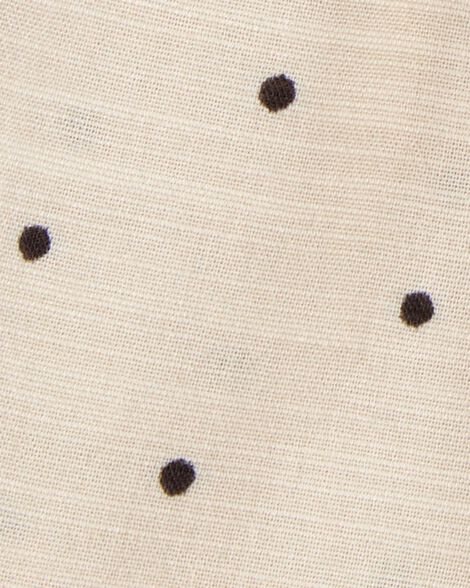  Product image 4 of Toddler Polka Dot Linen Look-alike Skort - Tan