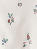 Berry Blossom - Toddler Girl Organic Cotton French Terry Dress in Berry Blossom Print, Selected