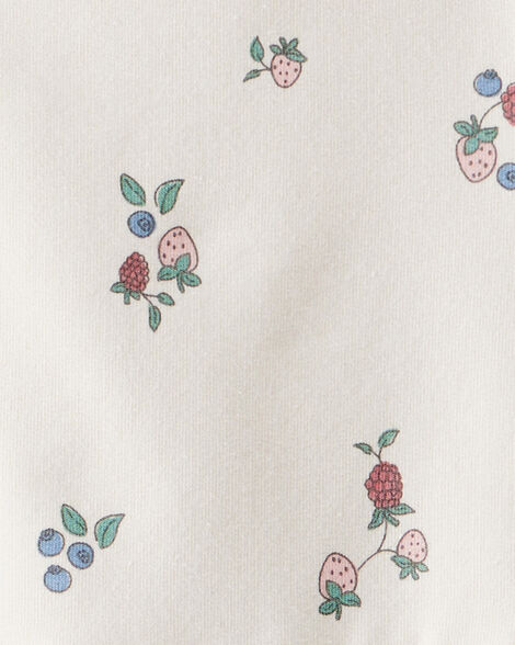  Product image 4 of Toddler Girl Organic Cotton French Terry Dress in Berry Blossom Print