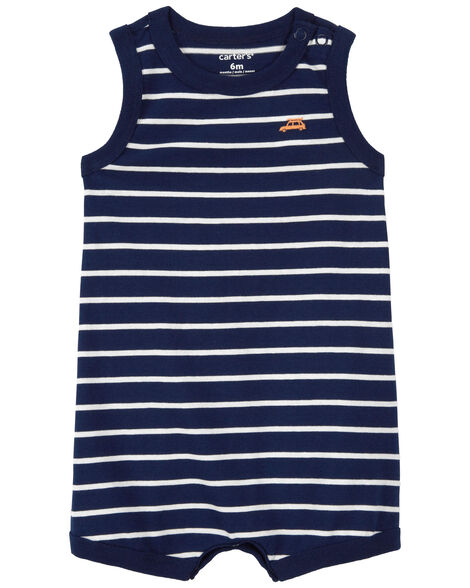 Product image 1 of Baby Striped Car Cotton Romper