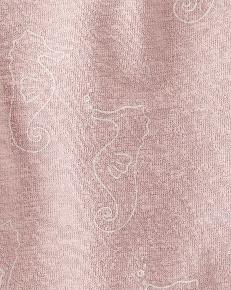 Product image 4 of Baby 2-Piece Seahorse-Print Knit Set Made with Organic Cotton