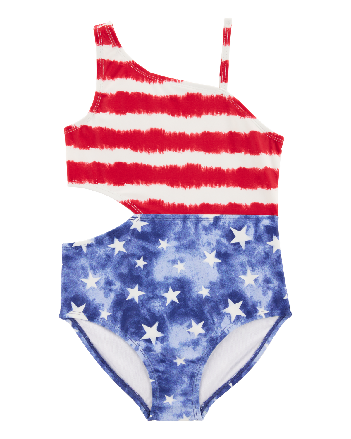 Girls 1-Piece Cut-Out Fourth of July Swimsuit - OshKosh