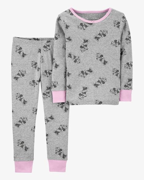 Product image 1 of Toddler 2-Piece Minnie Mouse 100% Snug Fit Cotton Pajamas