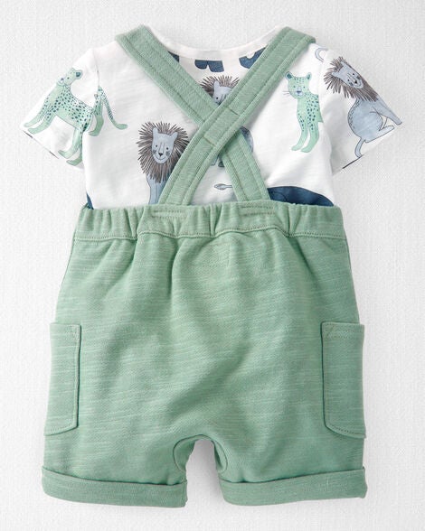  Product image 2 of Baby 2-Piece Organic Cotton Shortall Set