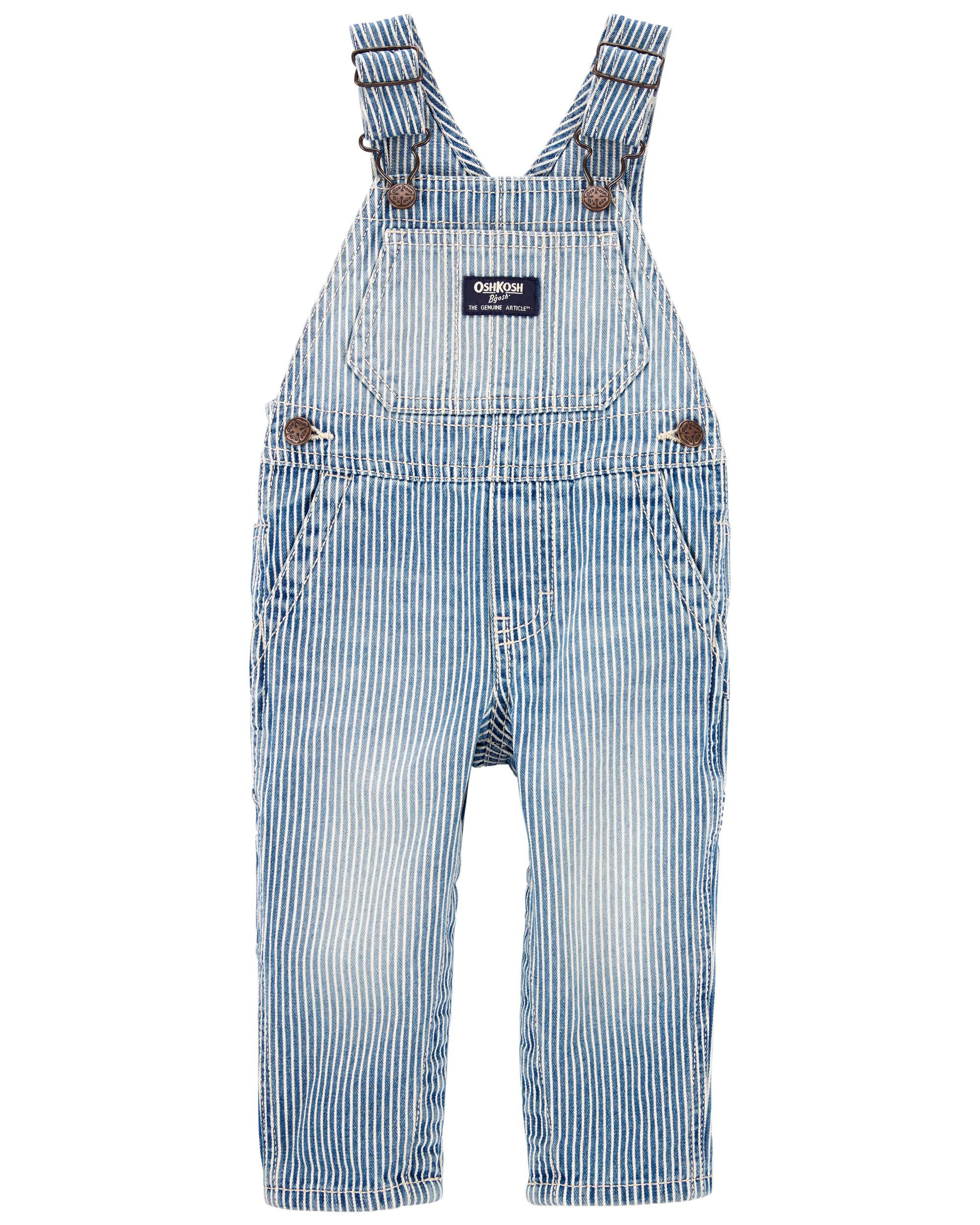 Baby Denim Hickory Stripe Overalls - OshKosh | Carter's