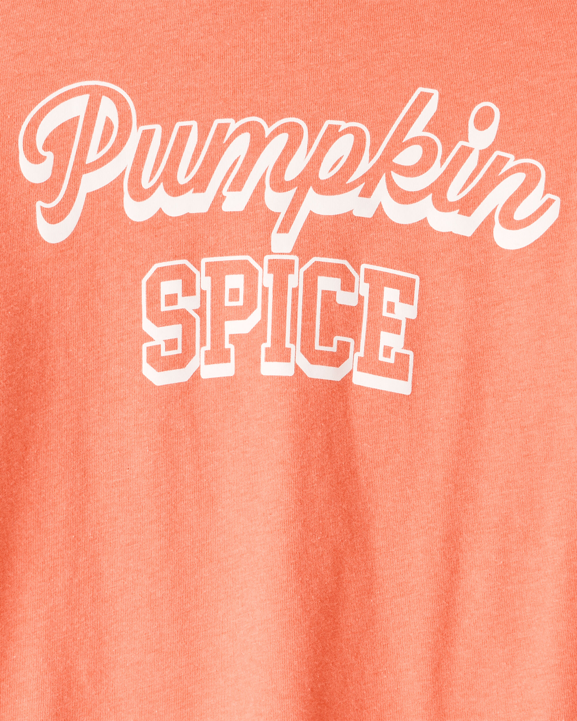 Girls Pumpkin Spice Long-Sleeve Graphic Tee - Orange
