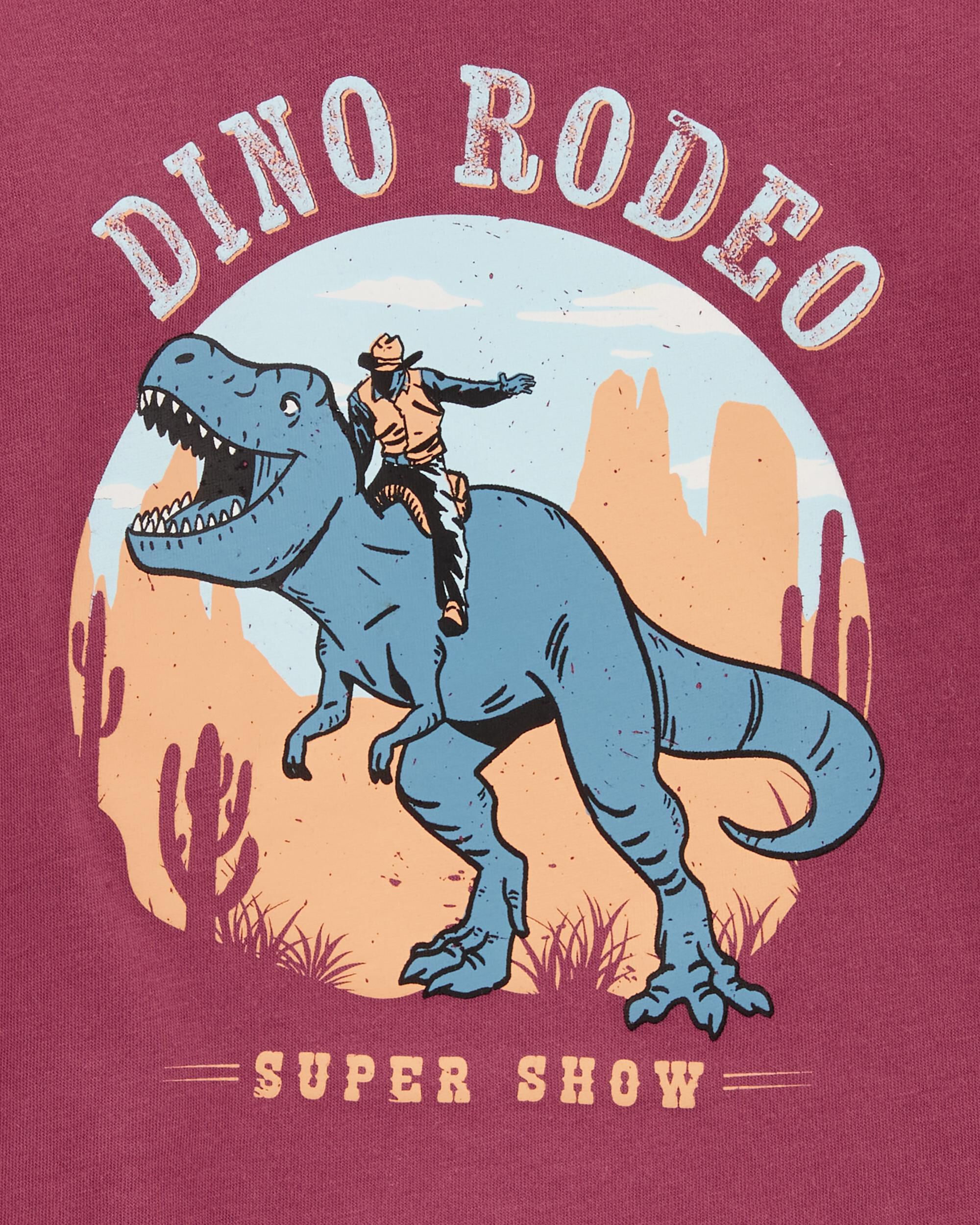Toddler Dino Rodeo Long-Sleeve Graphic Tee - Red - OshKosh | Carter's