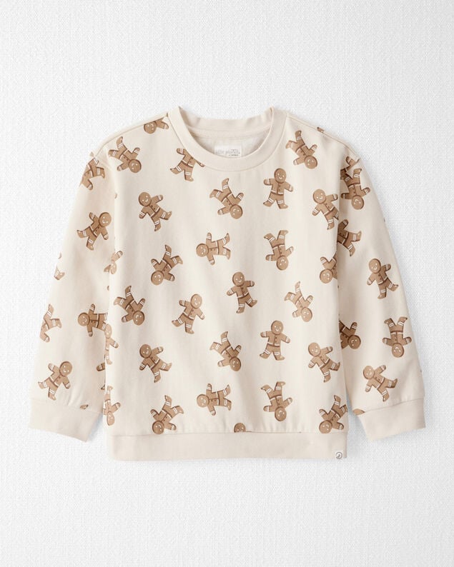 Product image 1 of Kid Gingerbread Man Holiday Pullover Made with Organic Cotton
