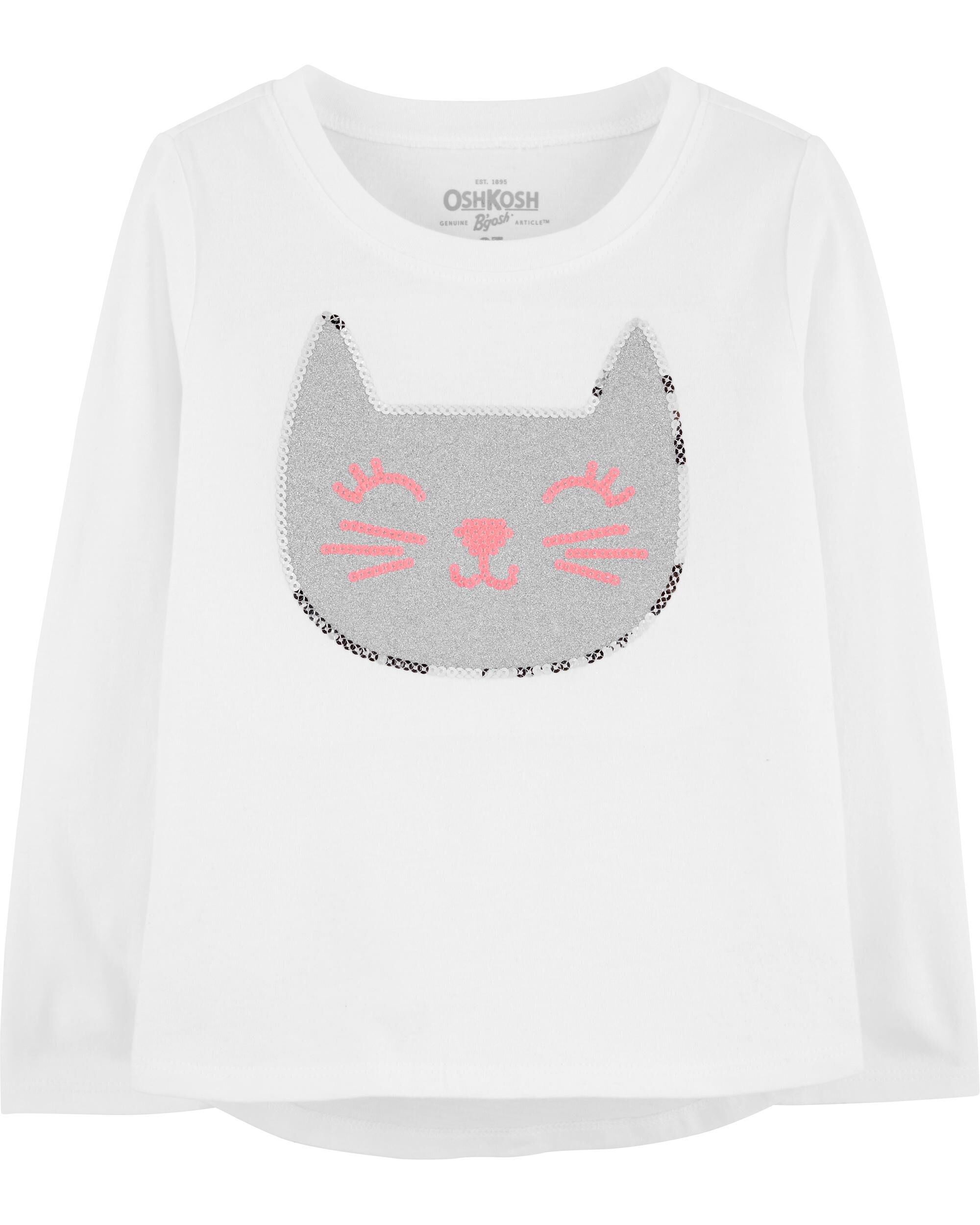 sequin cat shirt