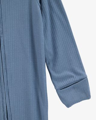 Product image 2 of Baby Solid 2-Way Zip PurelySoft Convertible Foot Sleep & Play Pajamas - Navy