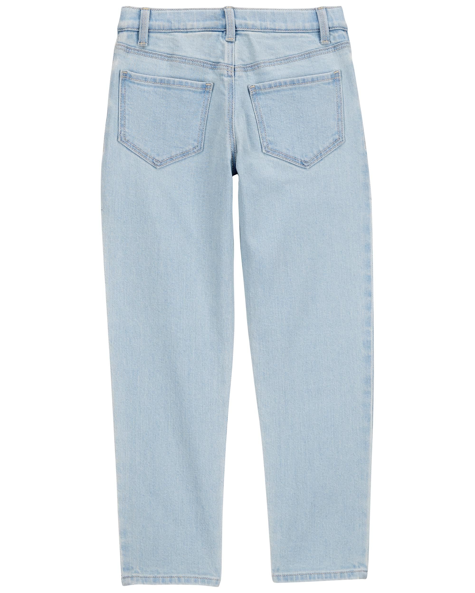 Kid Iconic Denim Girlfriend Jeans: Rhinestone Remix