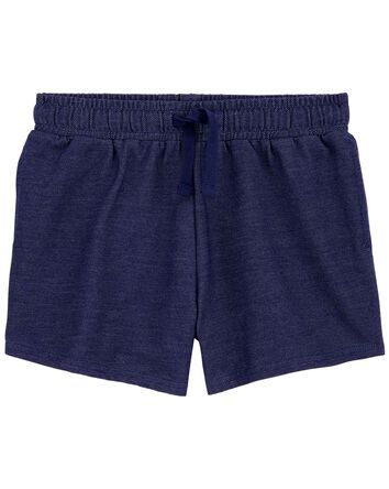 Kid Knit Denim Pull-On French Terry Shorts
