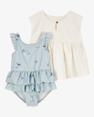 Product image 1 of Baby 2-Piece Swimsuit & Cover-Up Set