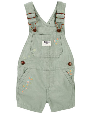 Baby Embroidered Floral Shortalls