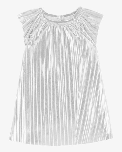  Product image 1 of Baby Metallic Pleated Flutter Party Dress