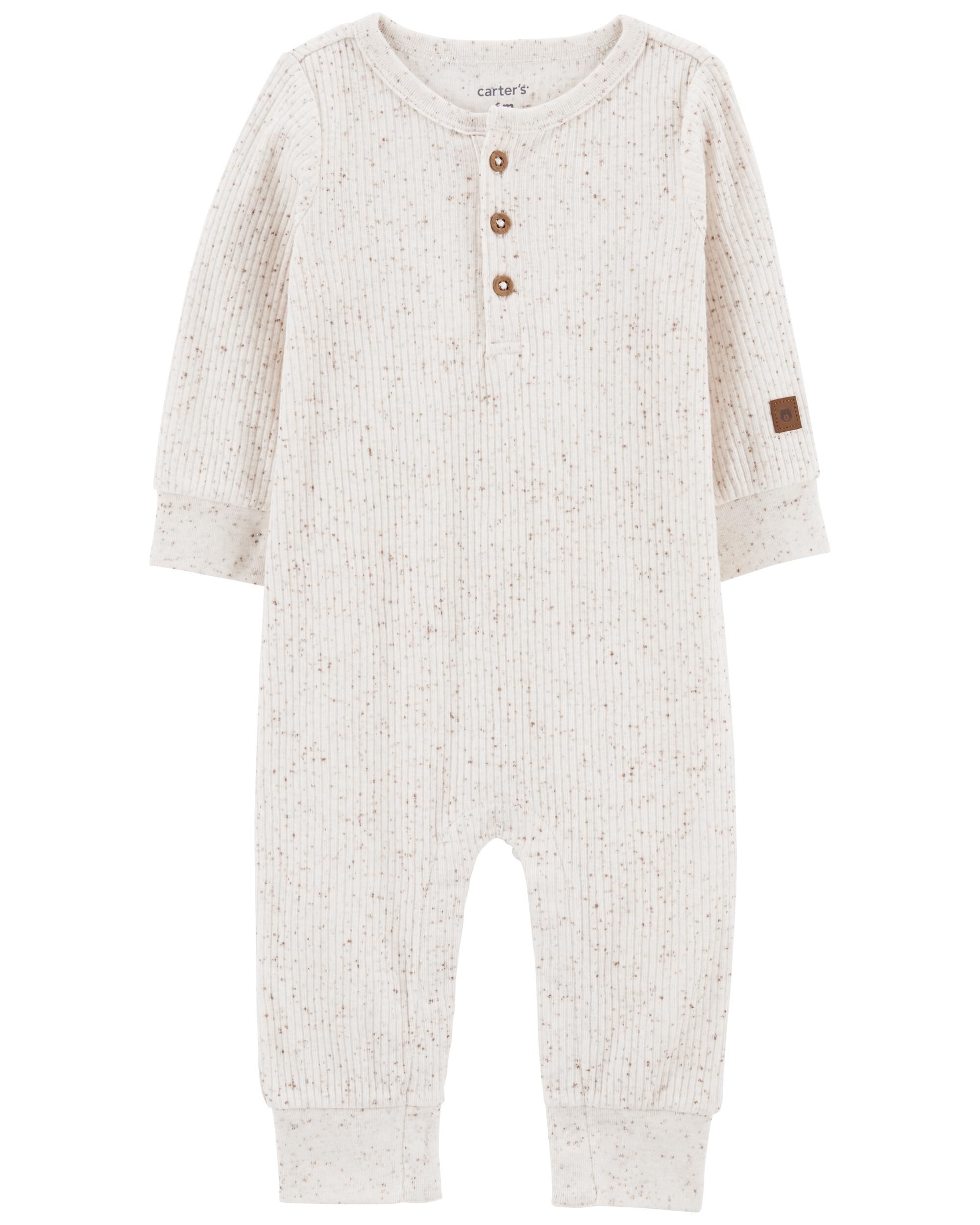 ♡bebe♡　0617 Baby Drop Needle Rib Jumpsuit - Carter's | Carter's