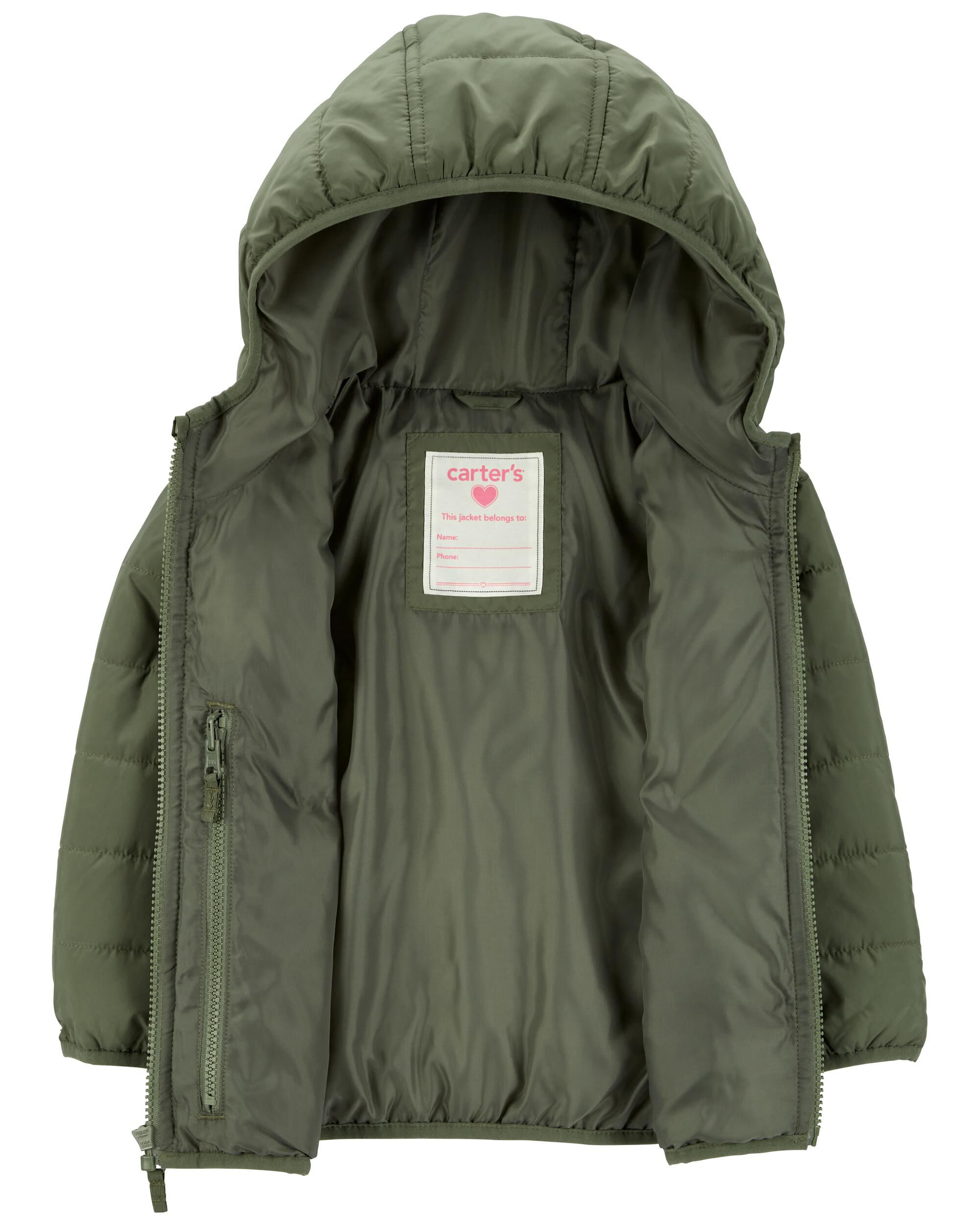Toddler boy packable down jacket 2025