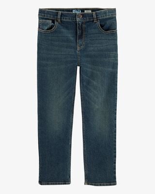 Product image 1 of Kid Husky Fit Straight Jeans in Dark Rinse