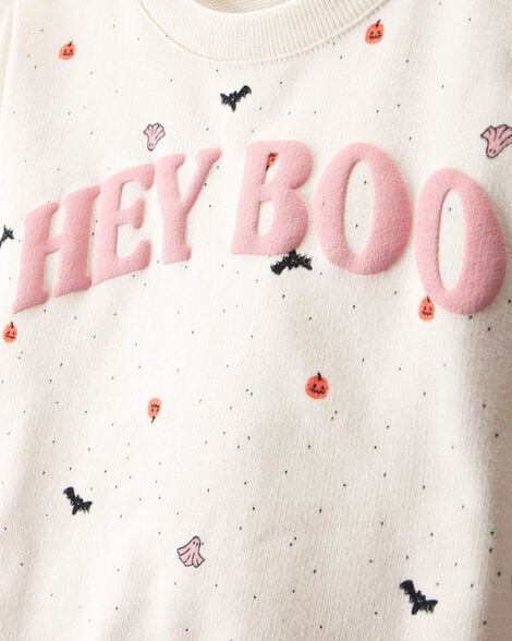 Product image 2 of Baby 2-Piece Hey Boo Halloween Outfit Set - Cream