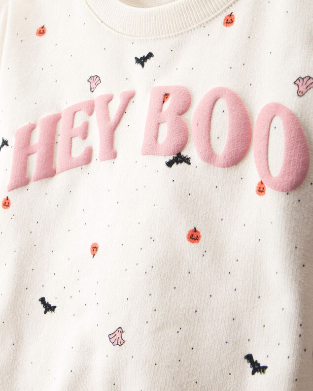 Product image 2 of Baby 2-Piece Hey Boo Halloween Outfit Set - Cream