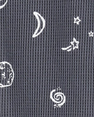 Product image 2 of Baby Space Print 2-Way Zip Thermal Sleep & Play - Grey