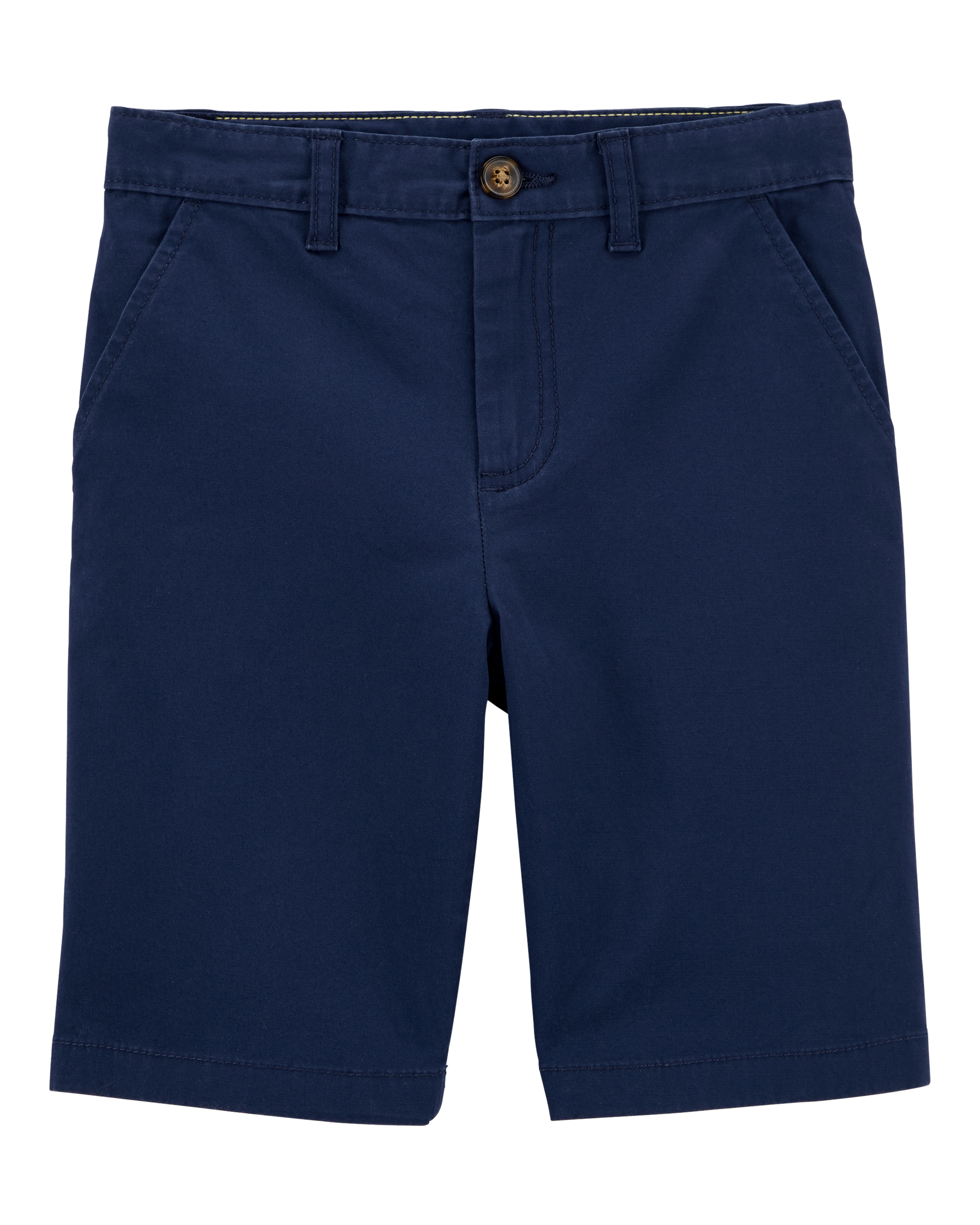 Kid Blue Flat-Front Shorts