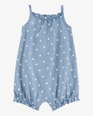 Product image 1 of Baby Shell Cotton Romper - Blue